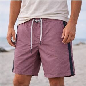 Outerknown Swim Trunks Pocket Evolution In Fig /purple Sz 33 Unlined Zip Outdoor